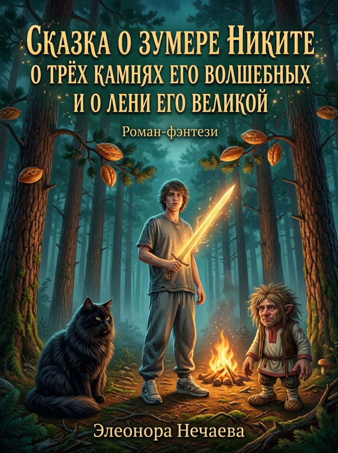 Обложка книги «Сказка о зумере Никите, о трёх камнях его волшебных и о лени его великой»