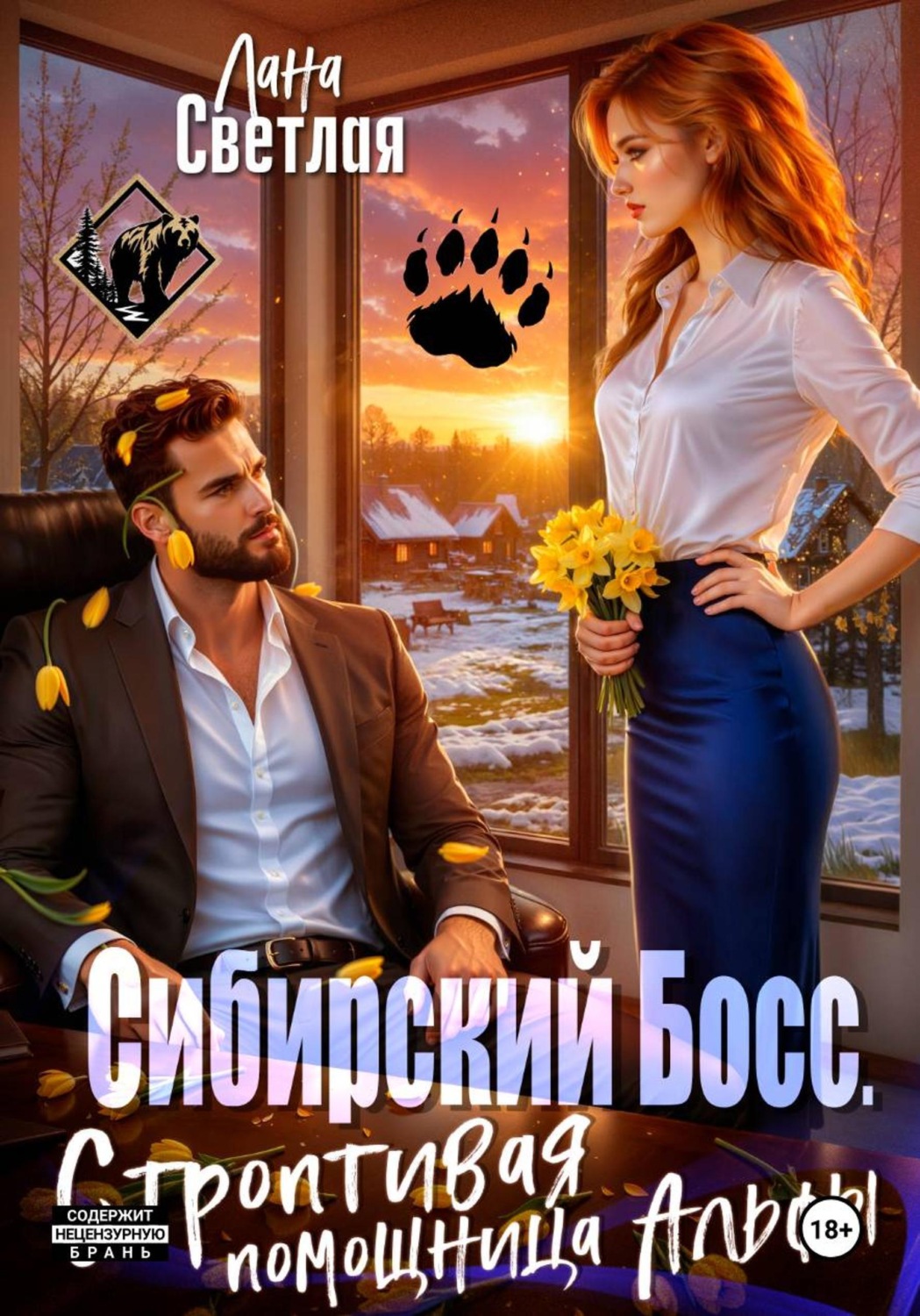 Обложка книги «Сибирский Босс. Строптивая помощница Альфы»