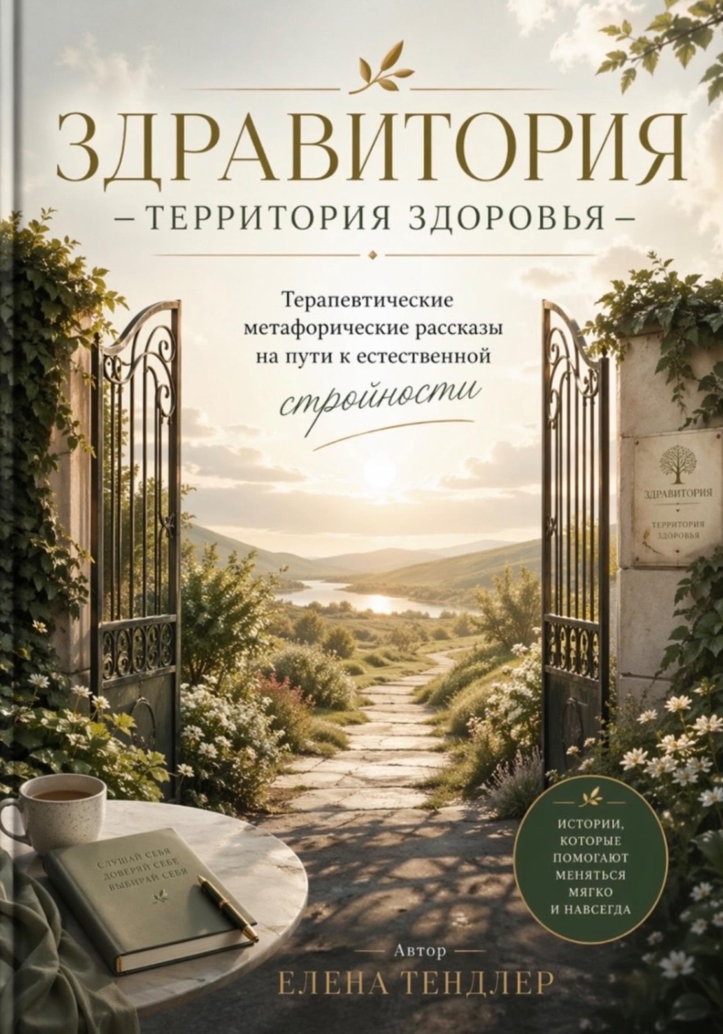 Обложка книги «Здравитория - территория здоровья. Терапевтические метафорические рассказы. «На пути к естественной стройности»»