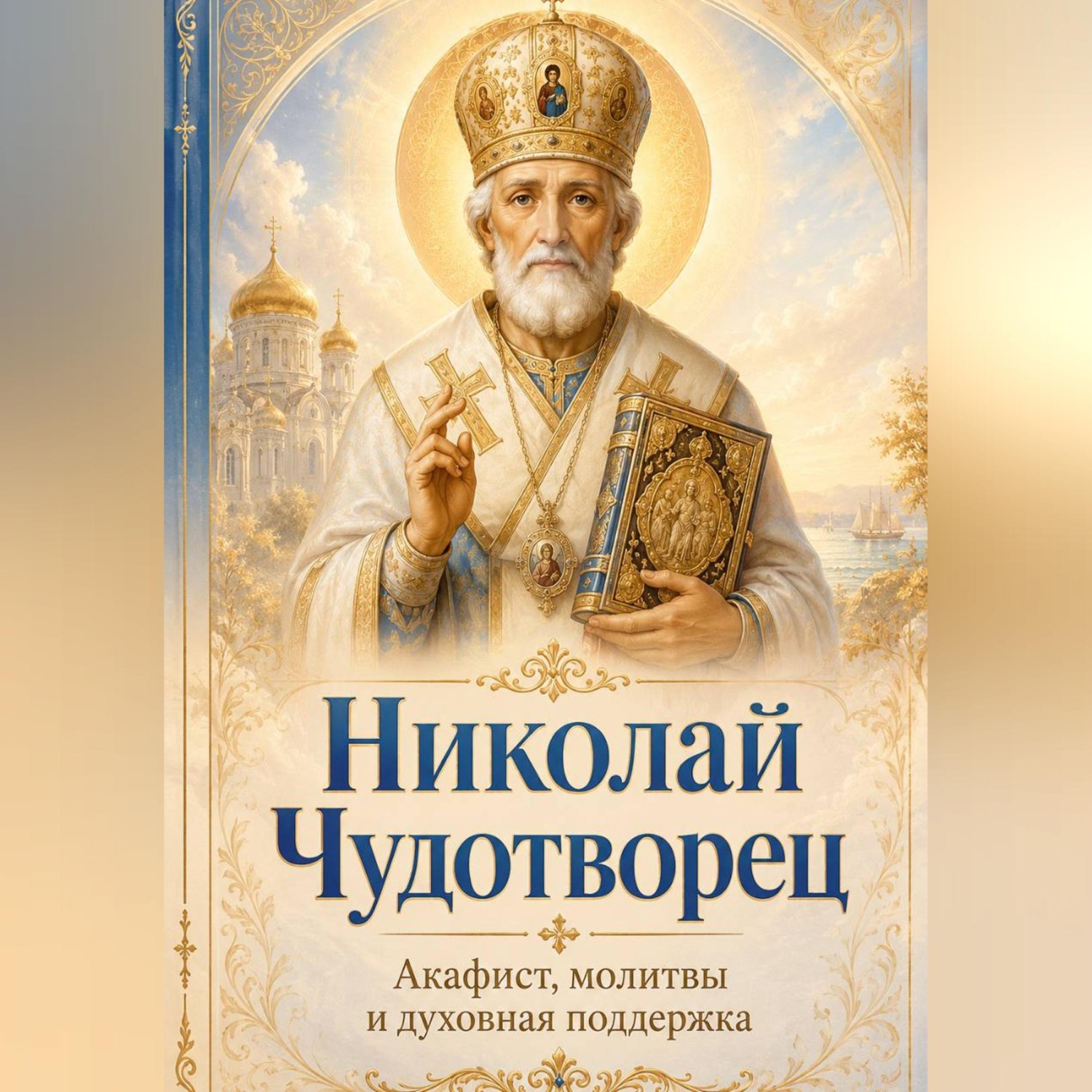 Обложка книги «Николай Чудотворец. Помощь в трудные дни. Акафист.»