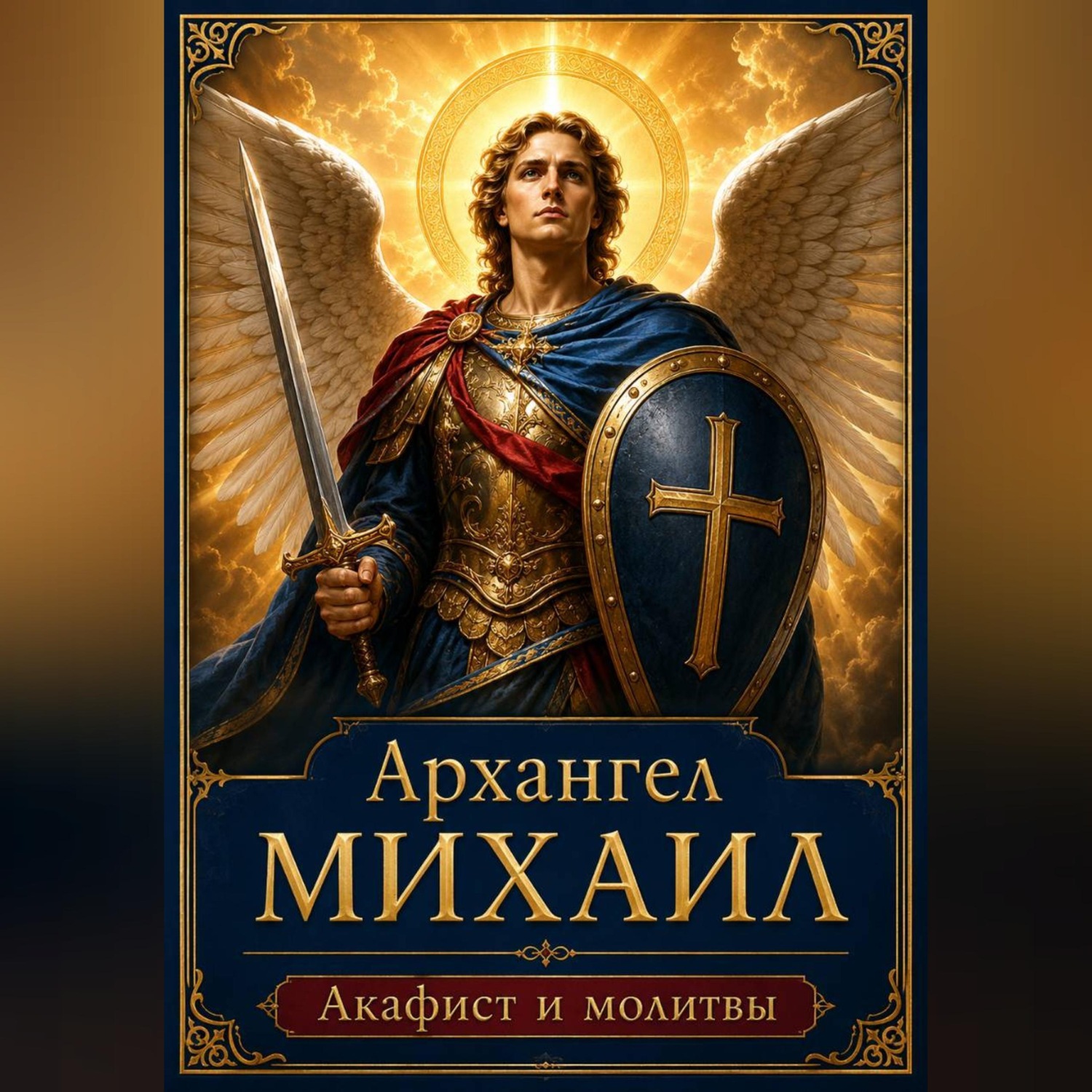 Обложка книги «Архангел Михаил — молитвы, акафист и слова духовной поддержки»