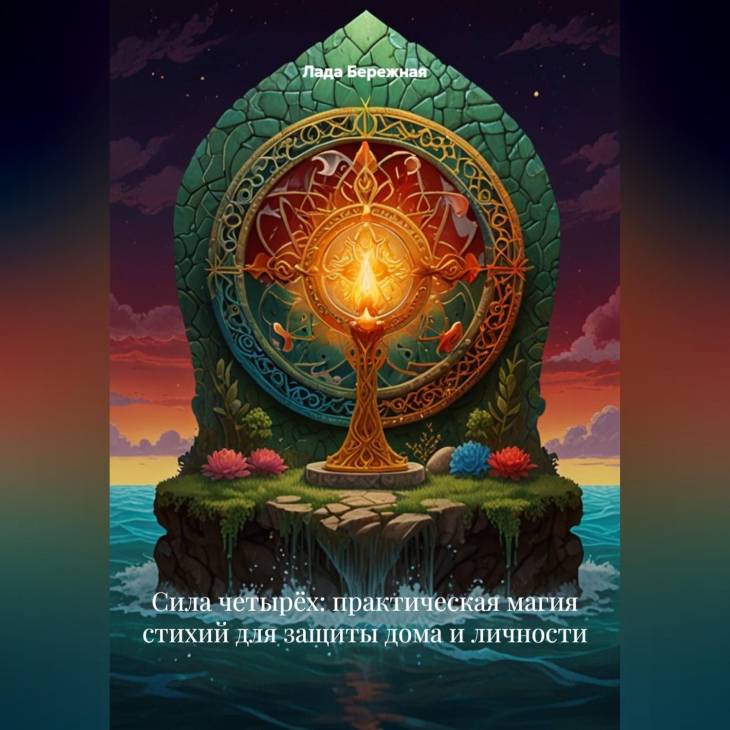 Обложка книги «Сила четырёх: практическая магия стихий для защиты дома и личности»