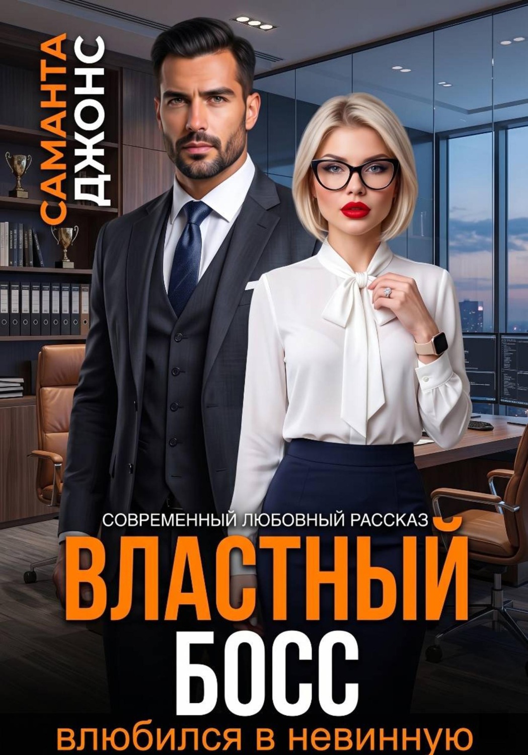 Обложка книги «Властный босс влюбился в невинную. Современный любовный рассказ»