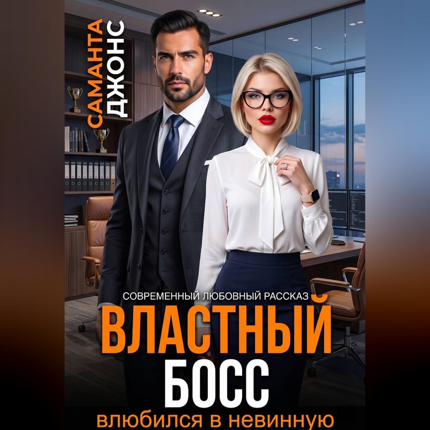 Обложка книги «Властный босс влюбился в невинную. Современный любовный рассказ»