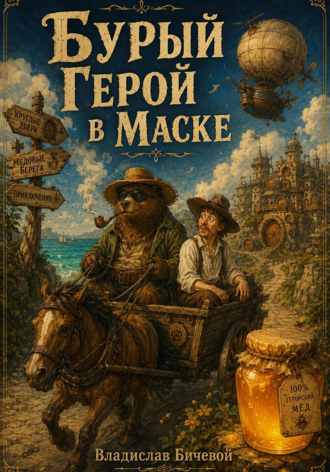 Обложка книги «Бурый Герой в Маске»