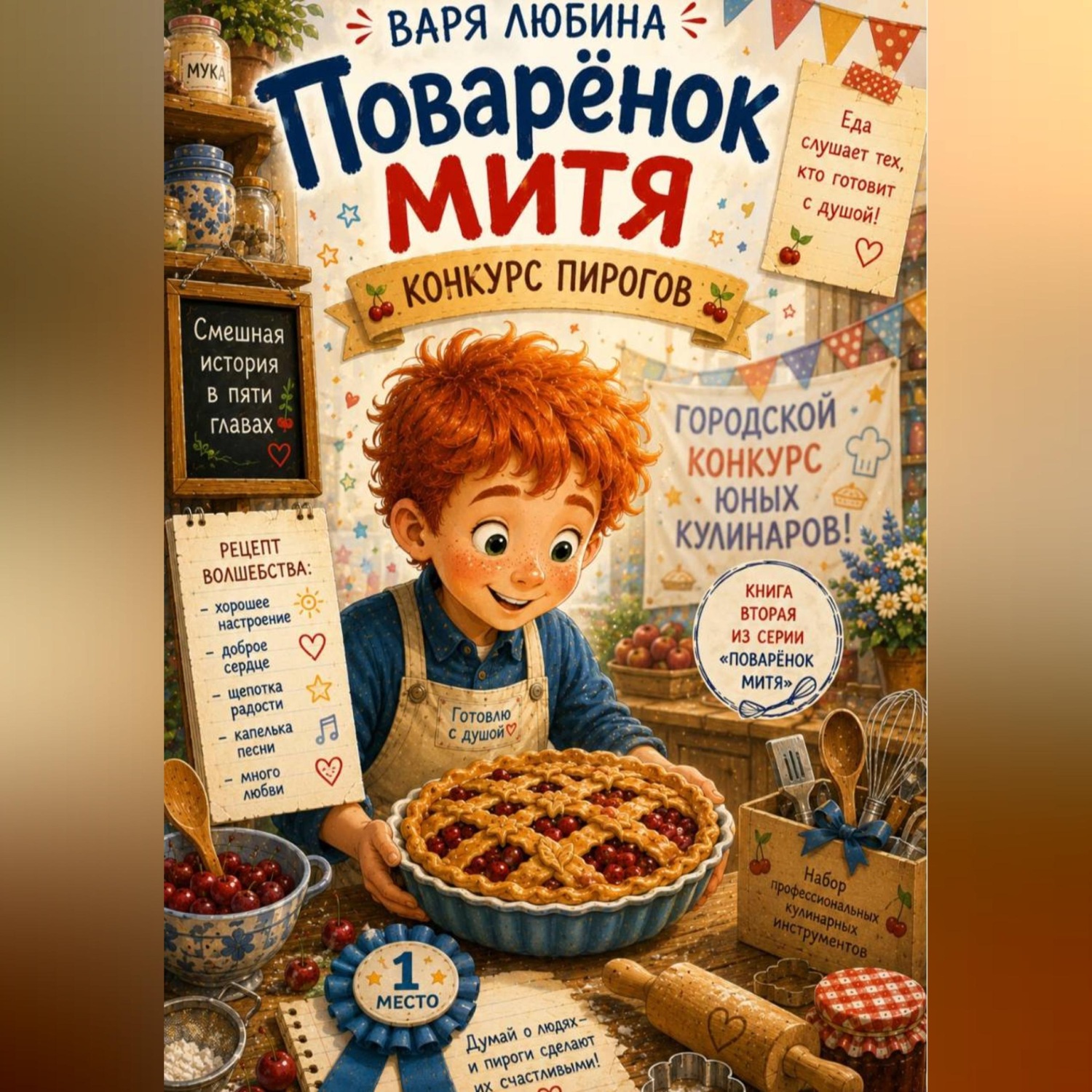 Обложка книги «Поварёнок Митя: Конкурс пирогов»