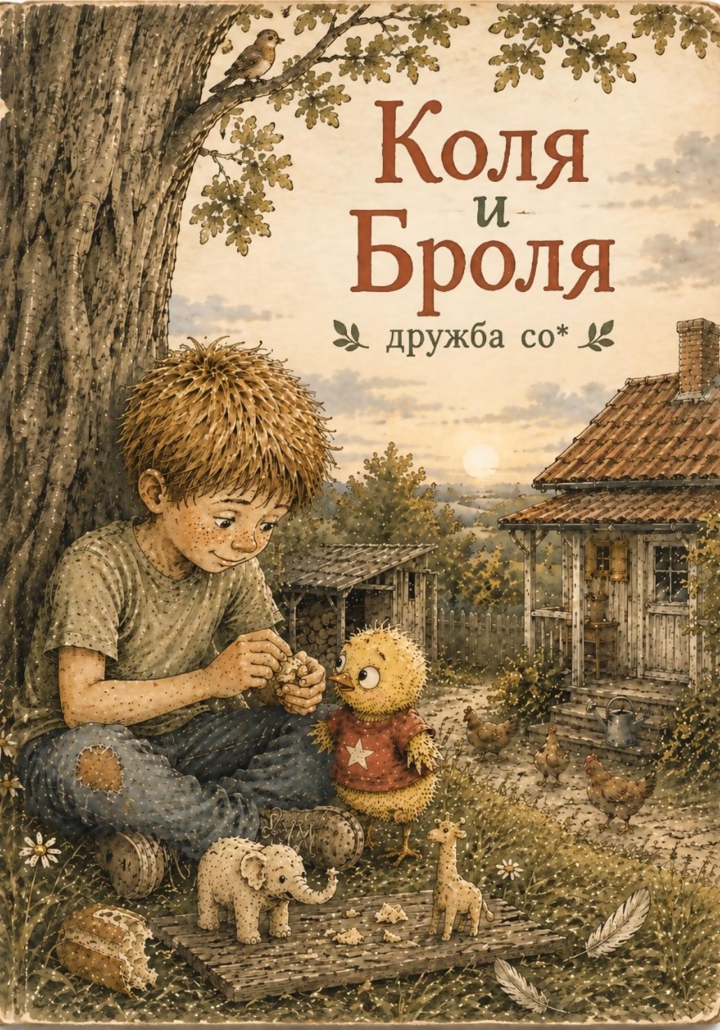 Обложка книги «Коля и Броля. Дружба со*»