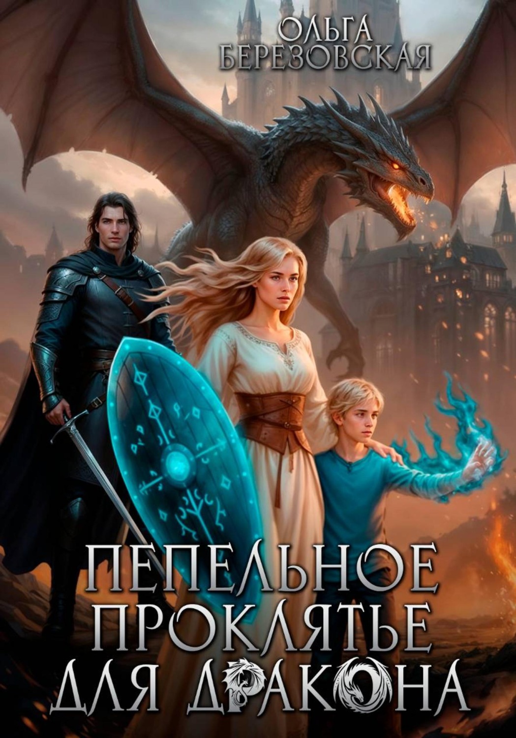 Обложка книги «Пепельное проклятье для дракона»