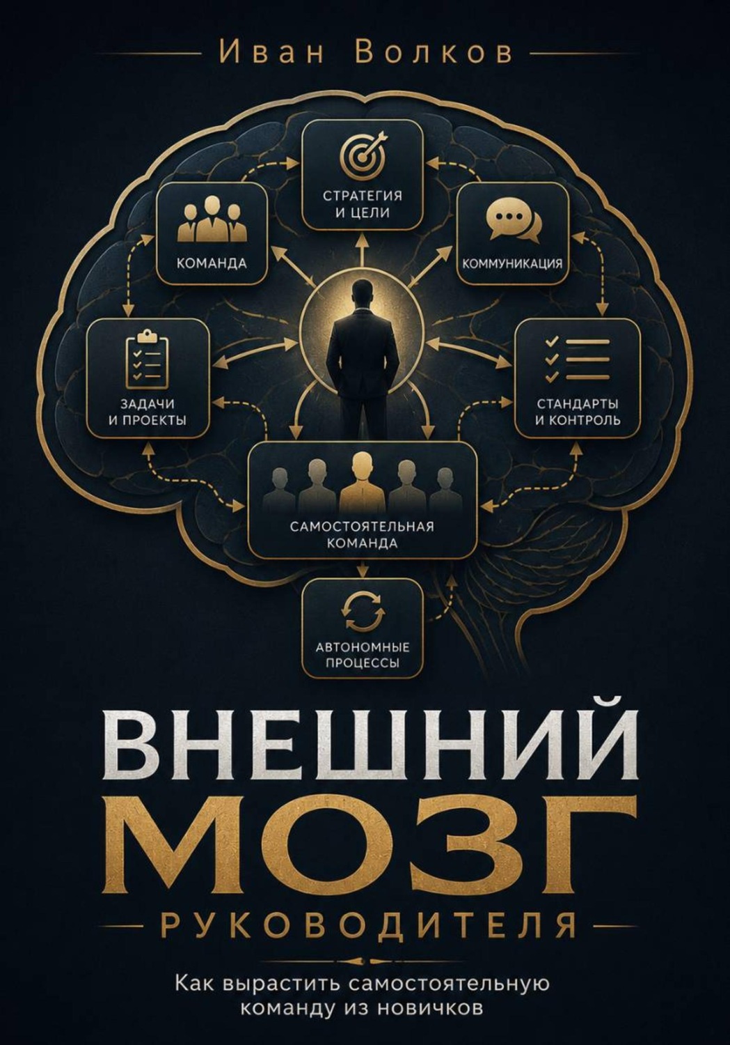Обложка книги «Внешний мозг руководителя: как вырастить самостоятельную команду из новичков»
