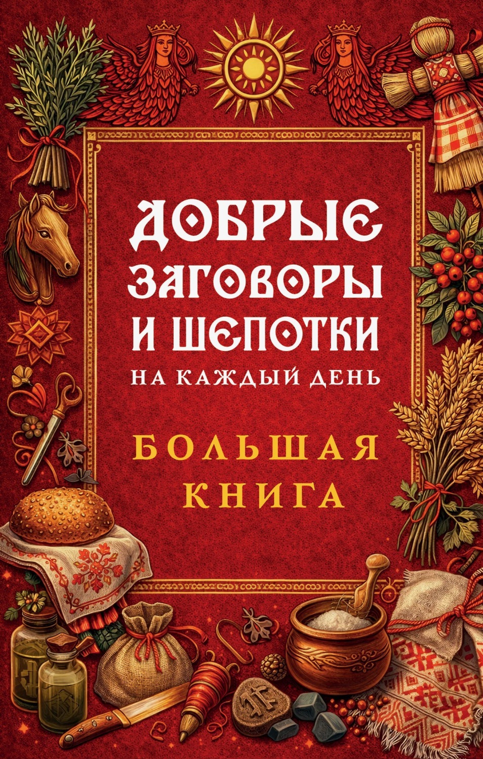Обложка книги «Добрые заговоры и шепотки на каждый день. Большая книга»