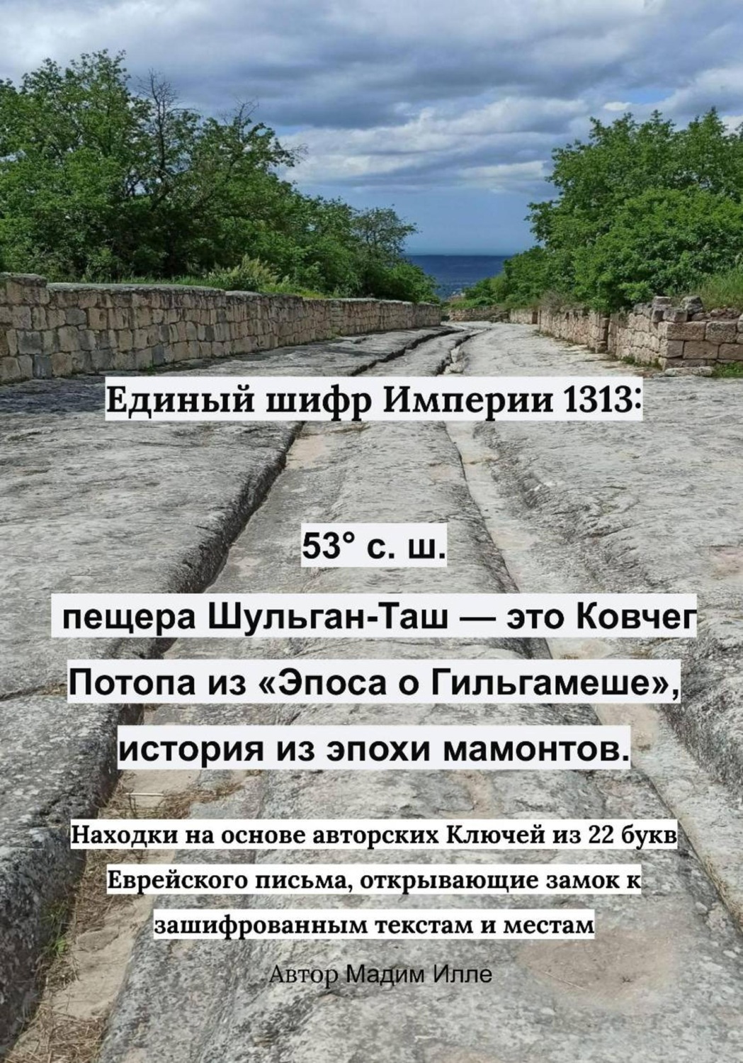 Обложка книги «Единый шифр Империи 1313 - 53° с. ш., пещера Шульган-Таш — это Ковчег потопа из «Эпоса о Гильгамеше», история из эпохи мамонтов»