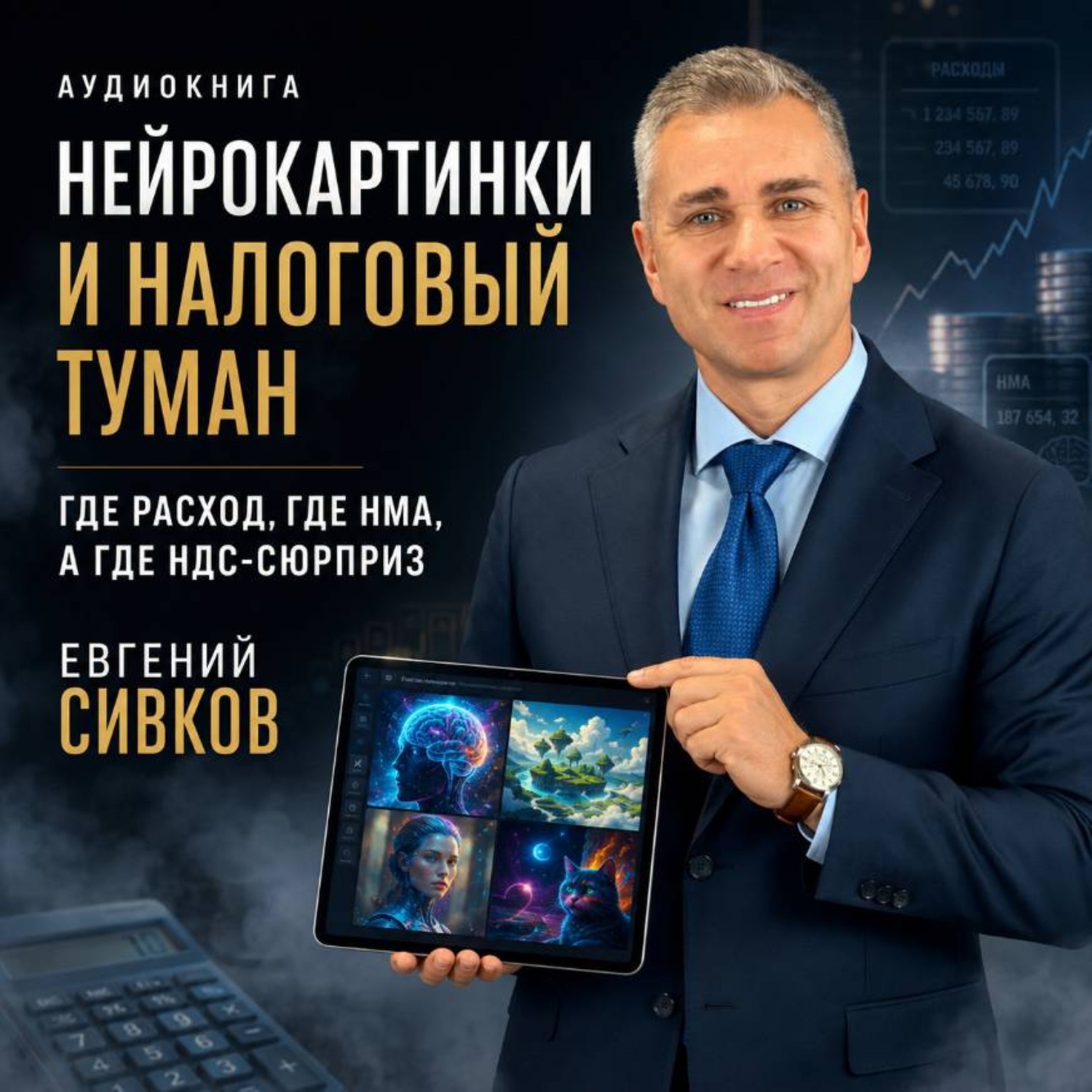 Обложка книги «Нейрокартинки и налоговый туман: где расход, где НМА, а где НДС-сюрприз»