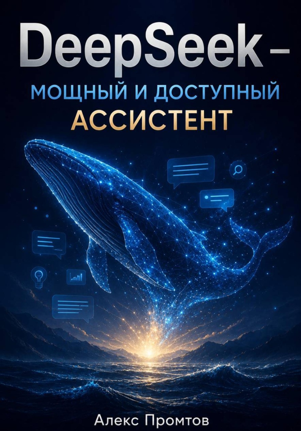 Обложка книги «DeepSeek — мощный и доступный ассистент»
