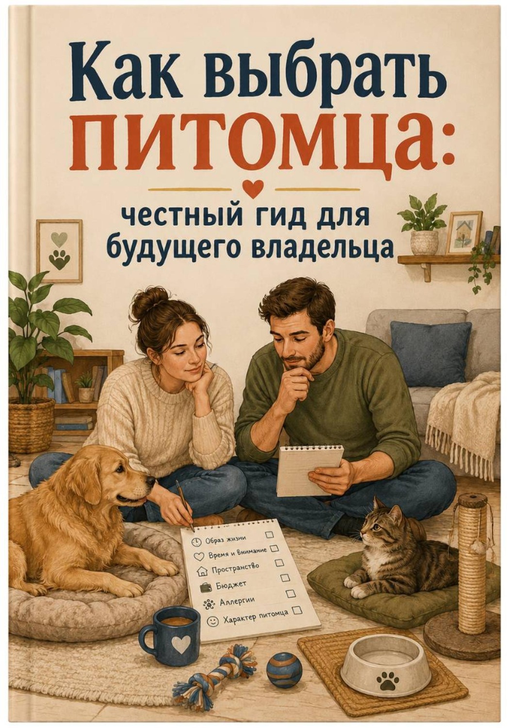 Обложка книги «Как выбрать питомца: честный гид для будущего владельца»