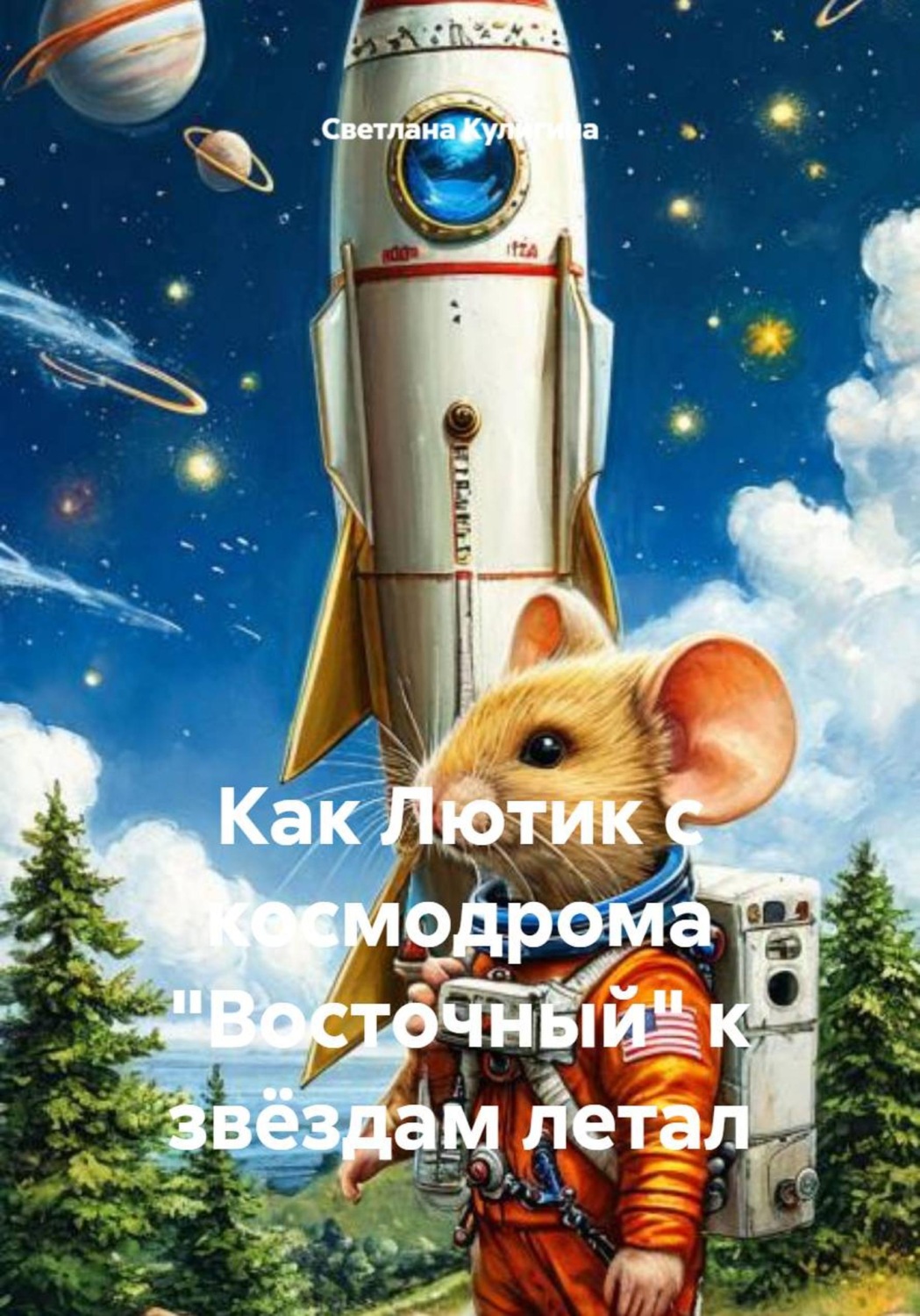 Обложка книги «Как Лютик с космодрома "Восточный" к звёздам летал»