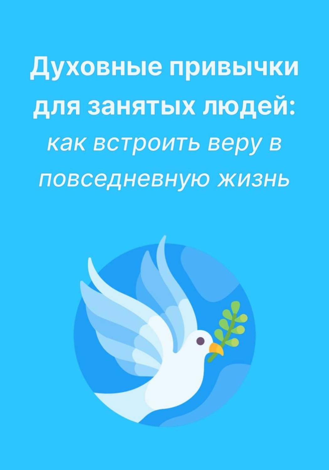 Обложка книги «Духовные привычки для занятых людей: как встроить веру в повседневную жизнь»