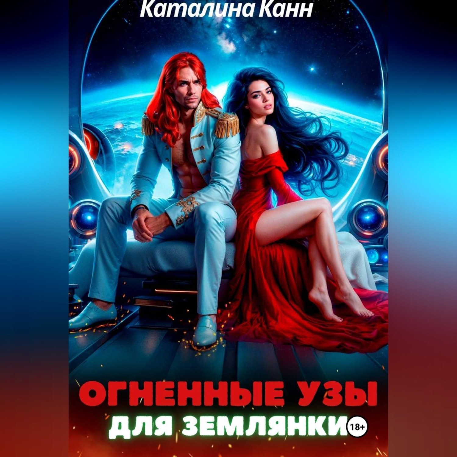 Обложка книги «Огненные узы для землянки»