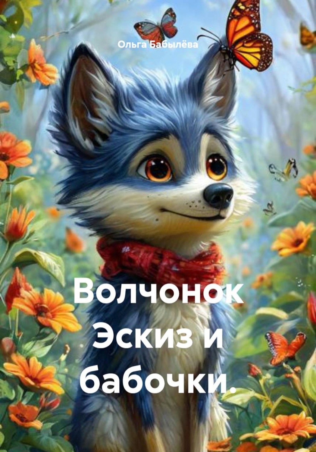 Обложка книги «Волчонок Эскиз и бабочки»