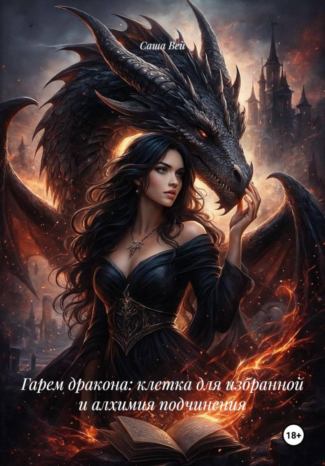 Обложка книги «Гарем дракона: клетка для избранной и алхимия подчинения»
