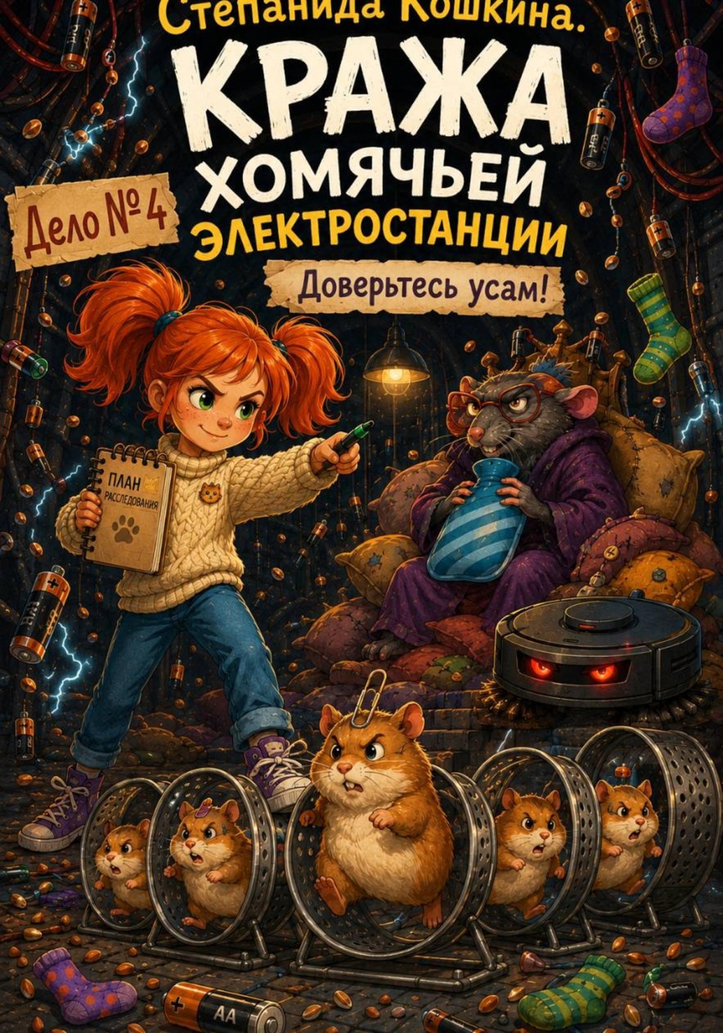 Обложка книги «Дело 4. КРАЖА ХОМЯЧЬЕЙ ЭЛЕКТРОСТАНЦИИ»