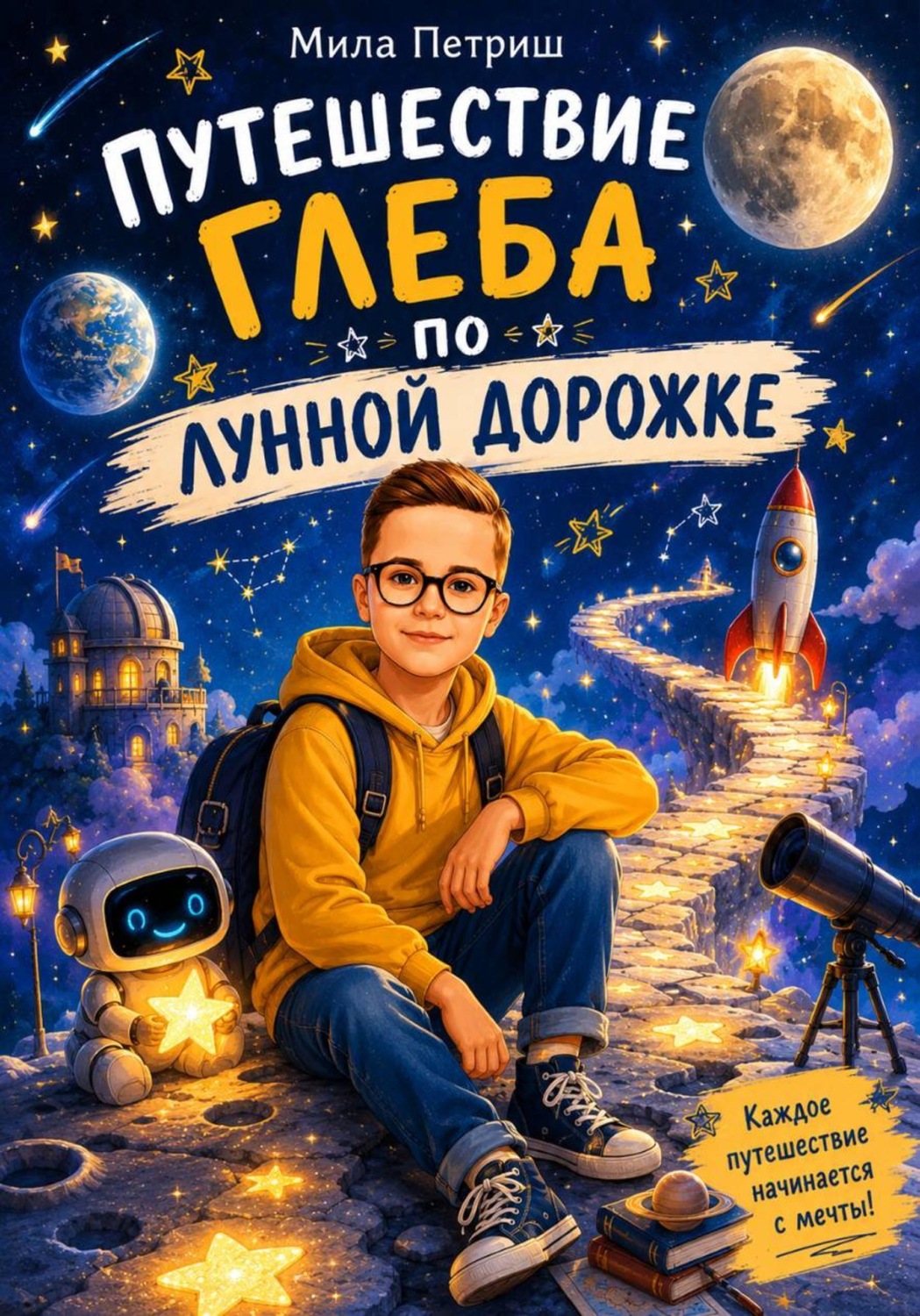 Обложка книги «Путешествие Глеба по Лунной дорожке»