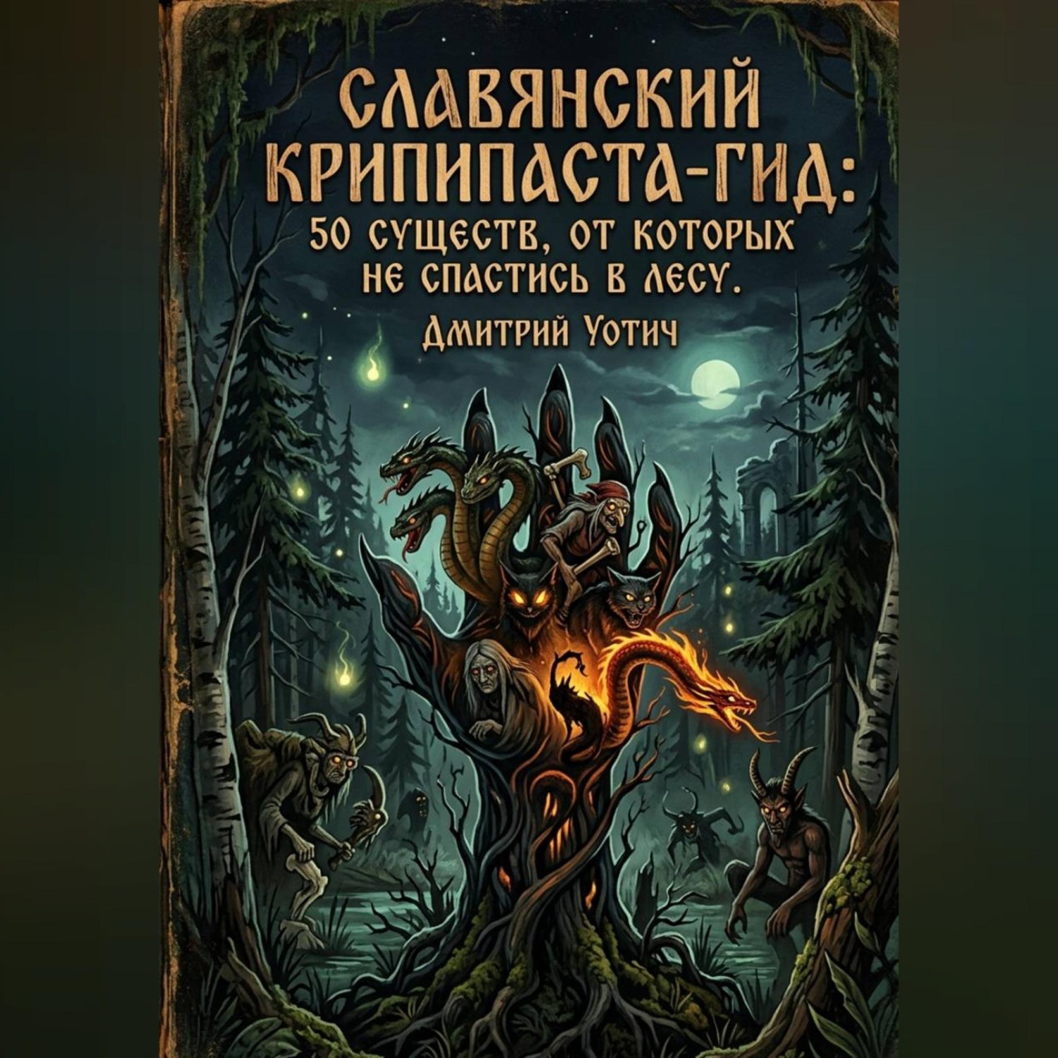 Обложка книги «Славянский крипипаста-гид: 50 существ, от которых не спастись в лесу»