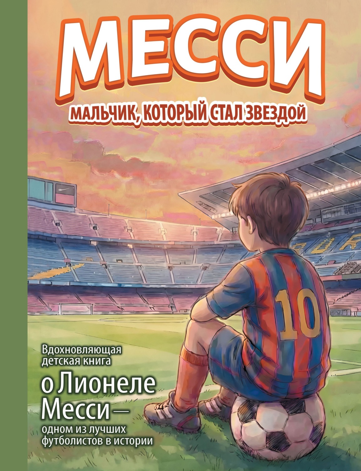 Обложка книги «Месси. Мальчик, который стал звездой. Вдохновляющая детская книга о Лионеле Месси – одном из лучших футболистов в истории»
