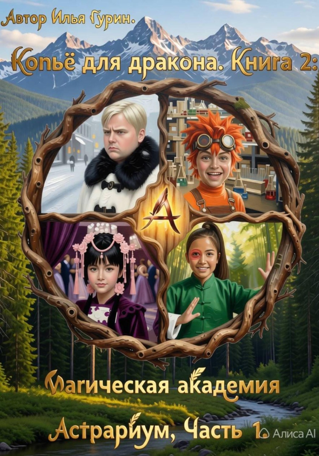 Обложка книги «Копьё для дракона. Книга 2: Магическая академия Астрариум. Часть 1.»