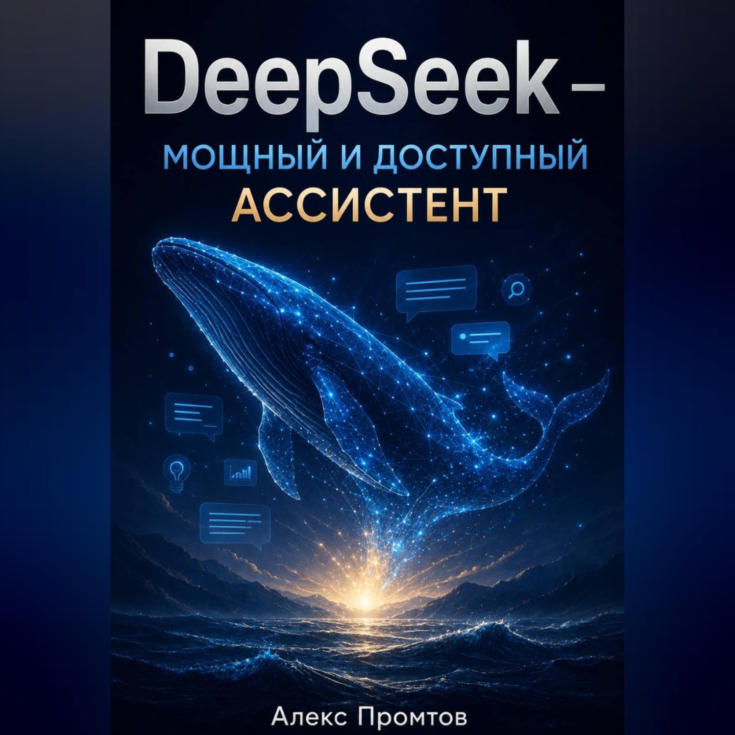 Обложка книги «DeepSeek — мощный и доступный ассистент»
