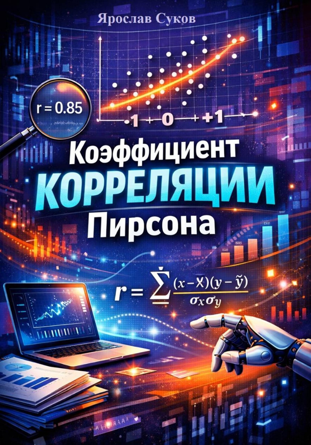 Обложка книги «Коэффициент корреляции Пирсона»