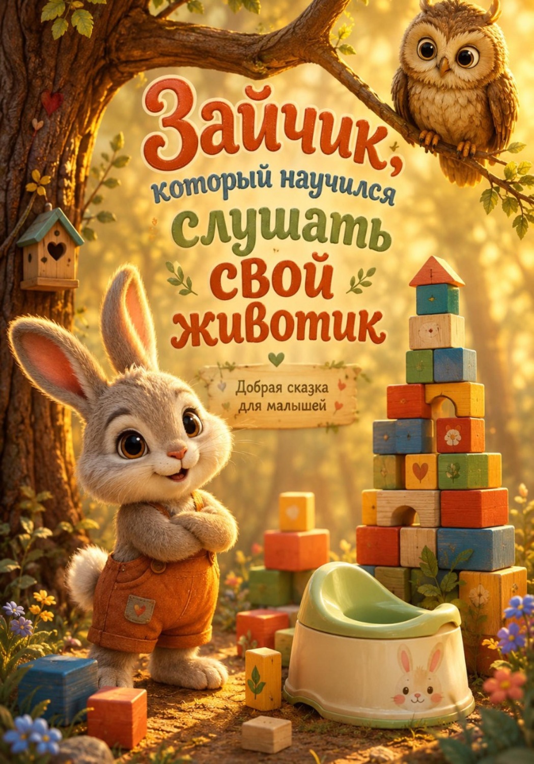 Обложка книги «Зайчик, который научился слушать свой животик»