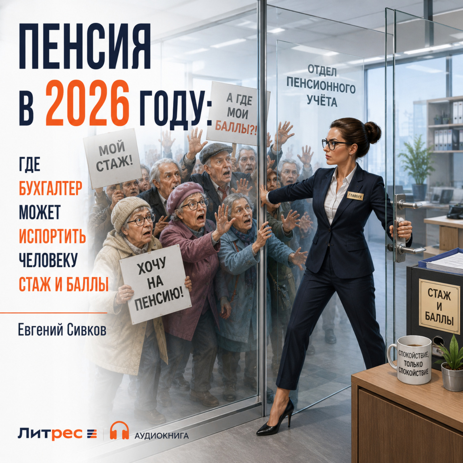 Обложка книги «Пенсия в 2026 году: где бухгалтер может испортить человеку стаж и баллы»