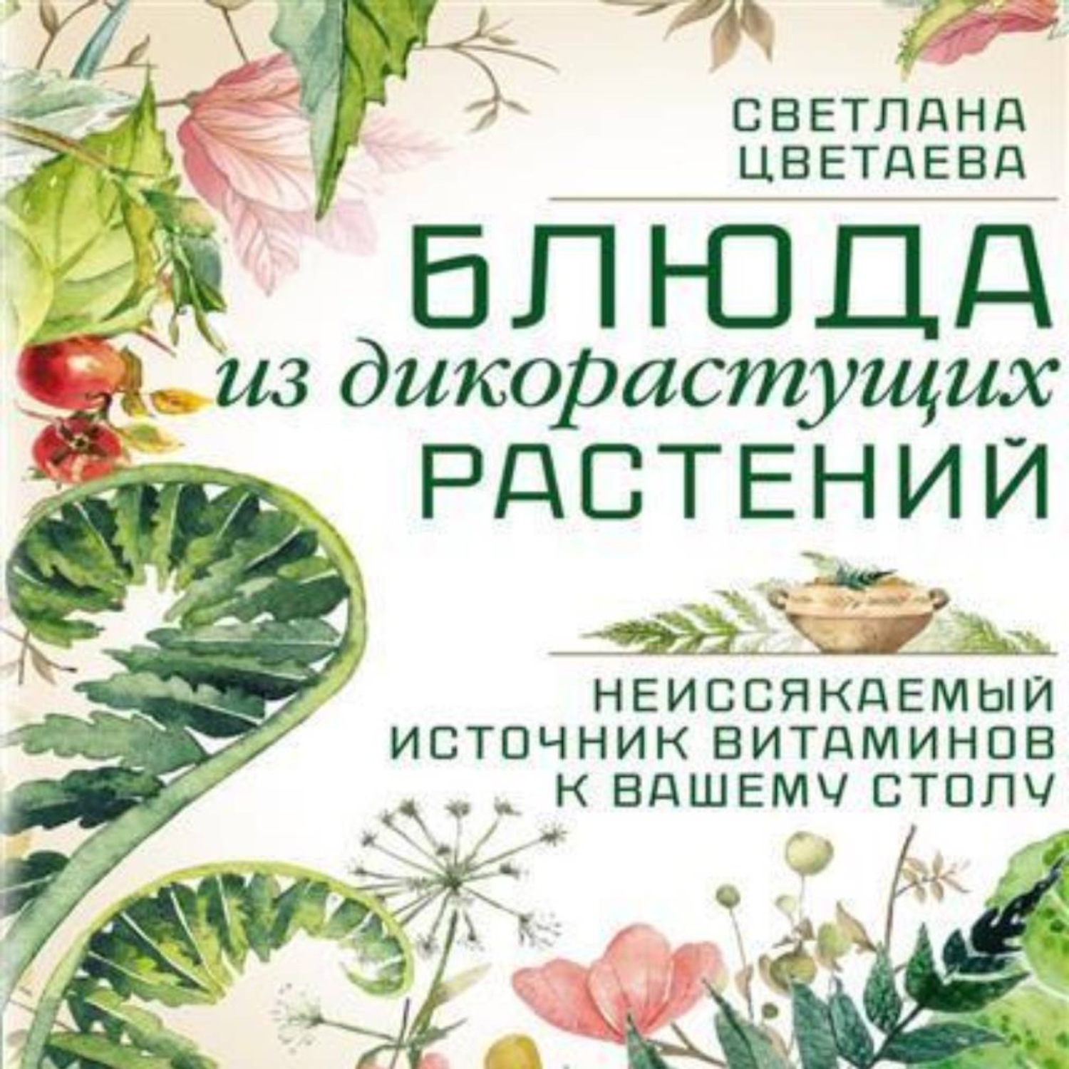 Обложка книги «Блюда из дикорастущих растений. Неиссякаемый источник витаминов к вашему столу»