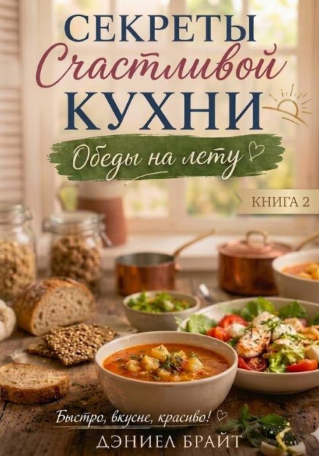 Обложка книги «Секреты Счастливой Кухни: Обеды на Лету»