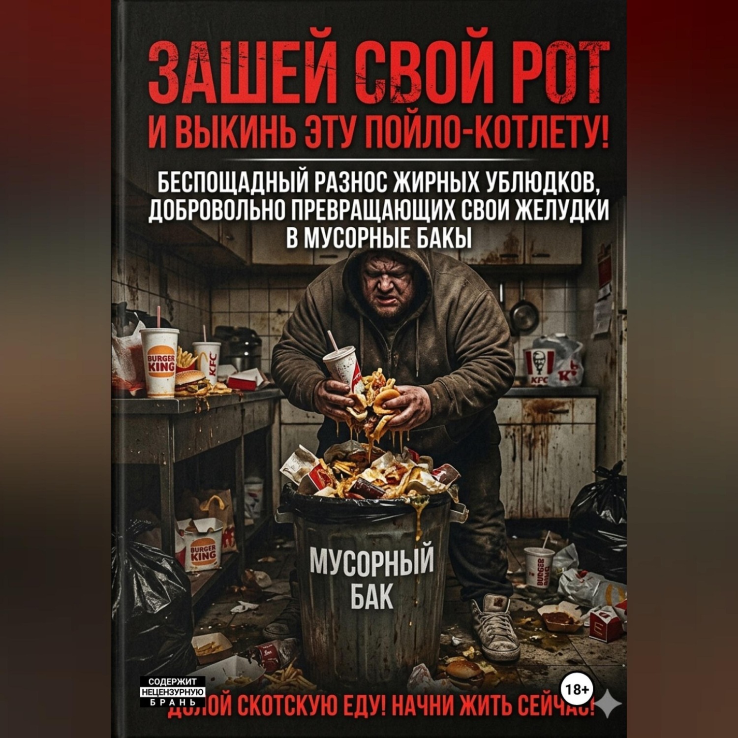 Обложка книги «ЗАШЕЙ СВОЙ РОТ И ВЫКИНЬ ЭТУ ПОЙЛО-КОТЛЕТУ!»