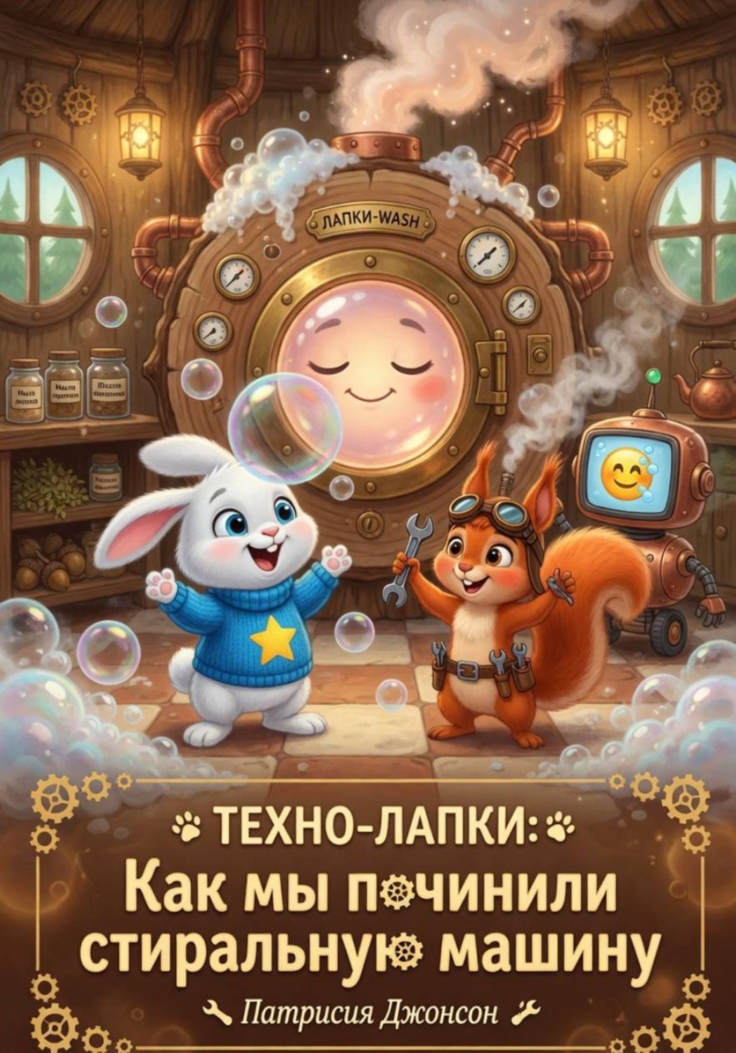Обложка книги «Техно-лапки: Как мы починили стиральную машину»