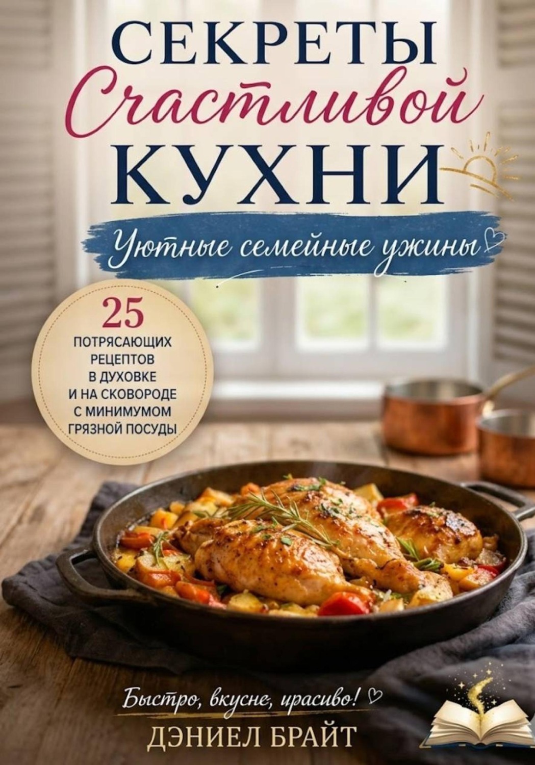Обложка книги «Секреты Счастливой Кухни: Уютные Семейные Ужины»