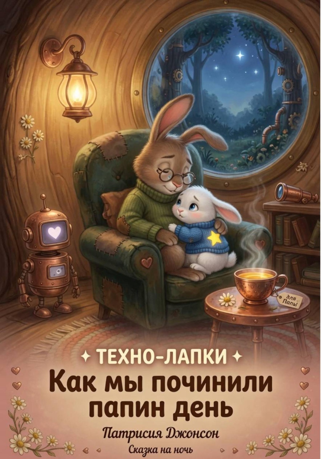 Обложка книги «Техно-лапки: как мы починили папин день»