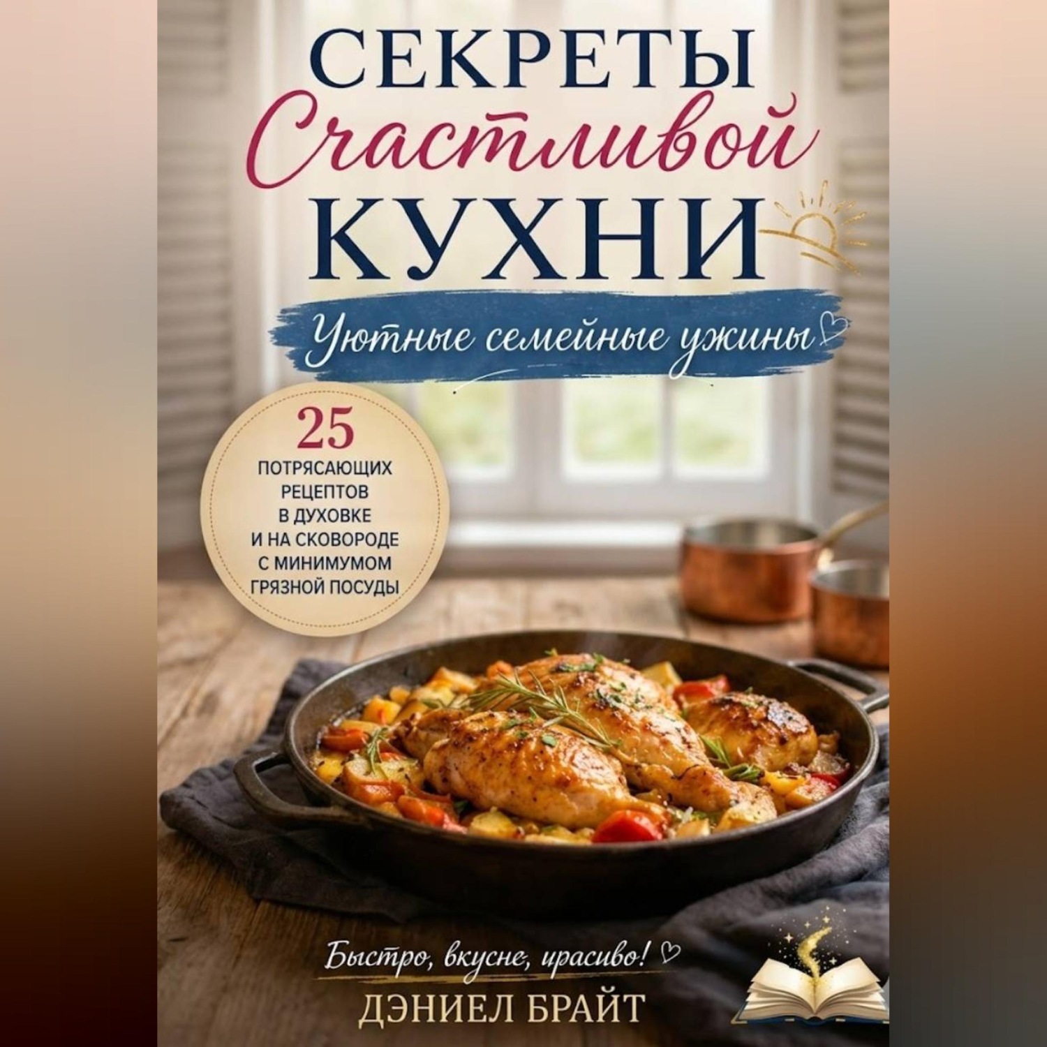 Обложка книги «Секреты Счастливой Кухни: Уютные Семейные Ужины»
