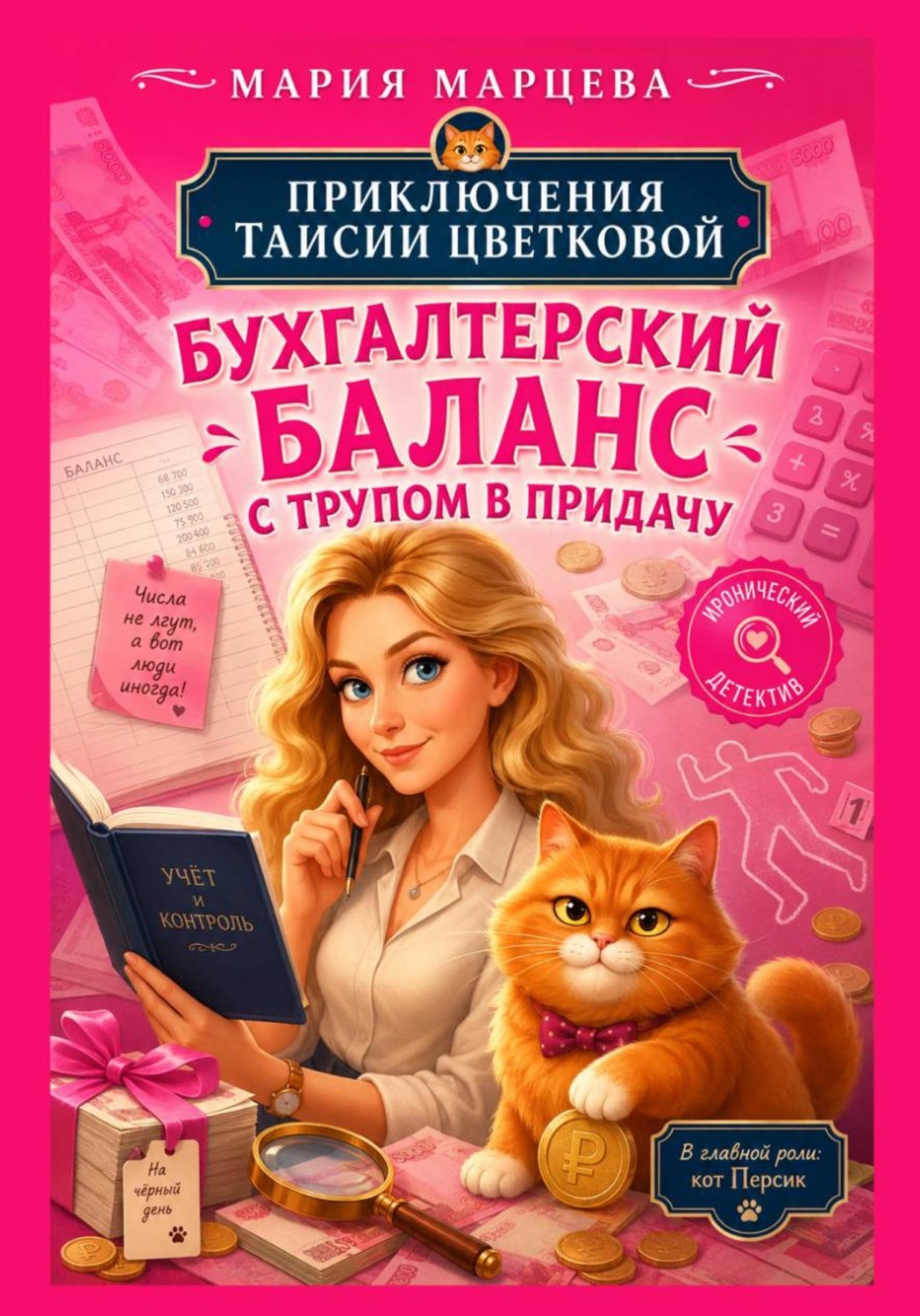 Обложка книги «Приключения Таисии Цветковой. Бухгалтерский баланс с трупом в придачу»