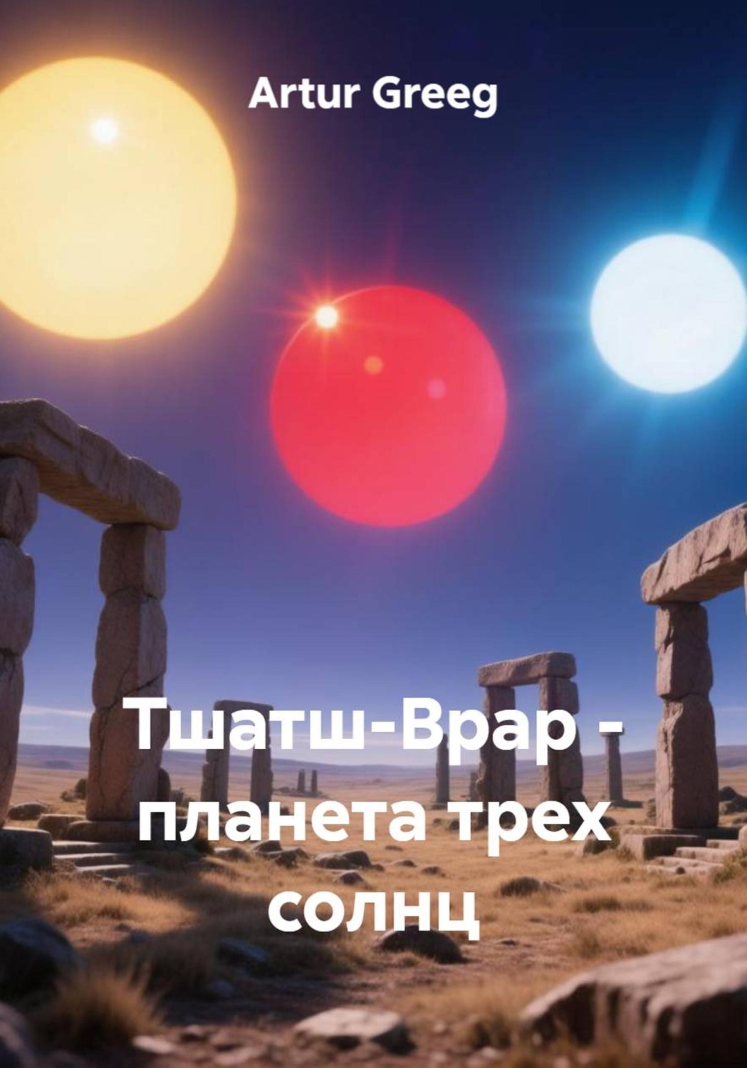 Обложка книги «Тшатш-Врар - планета трех солнц»