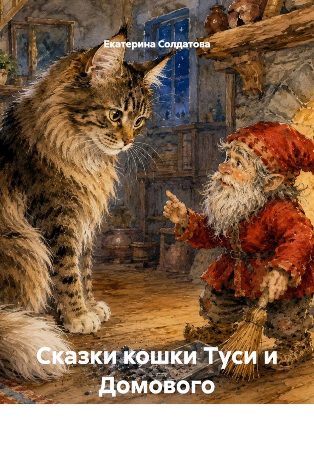 Обложка книги «Сказки кошки Туси и Домового»