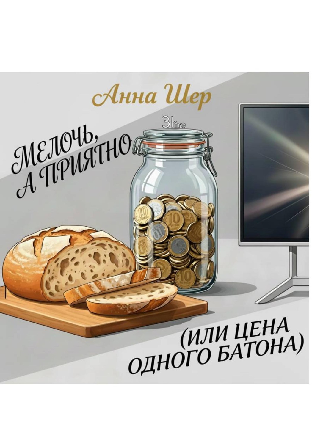 Обложка книги «Мелочь, а приятно (или цена одного батона)»