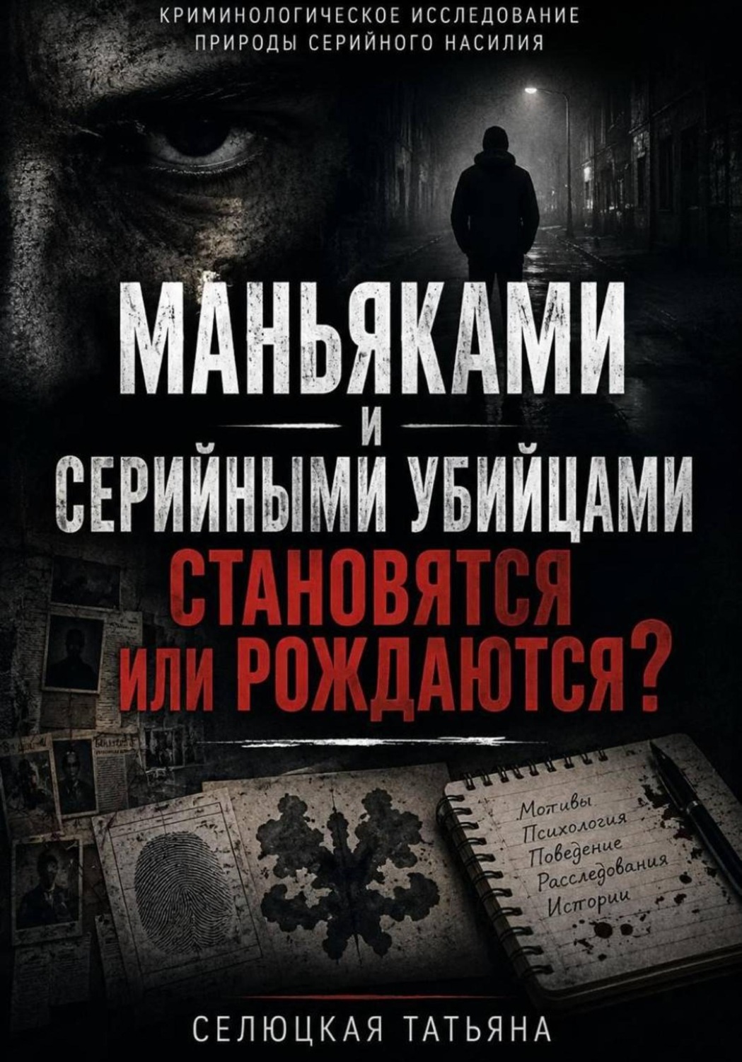 Обложка книги «Маньяками и серийными убийцами становятся или рождаются?»