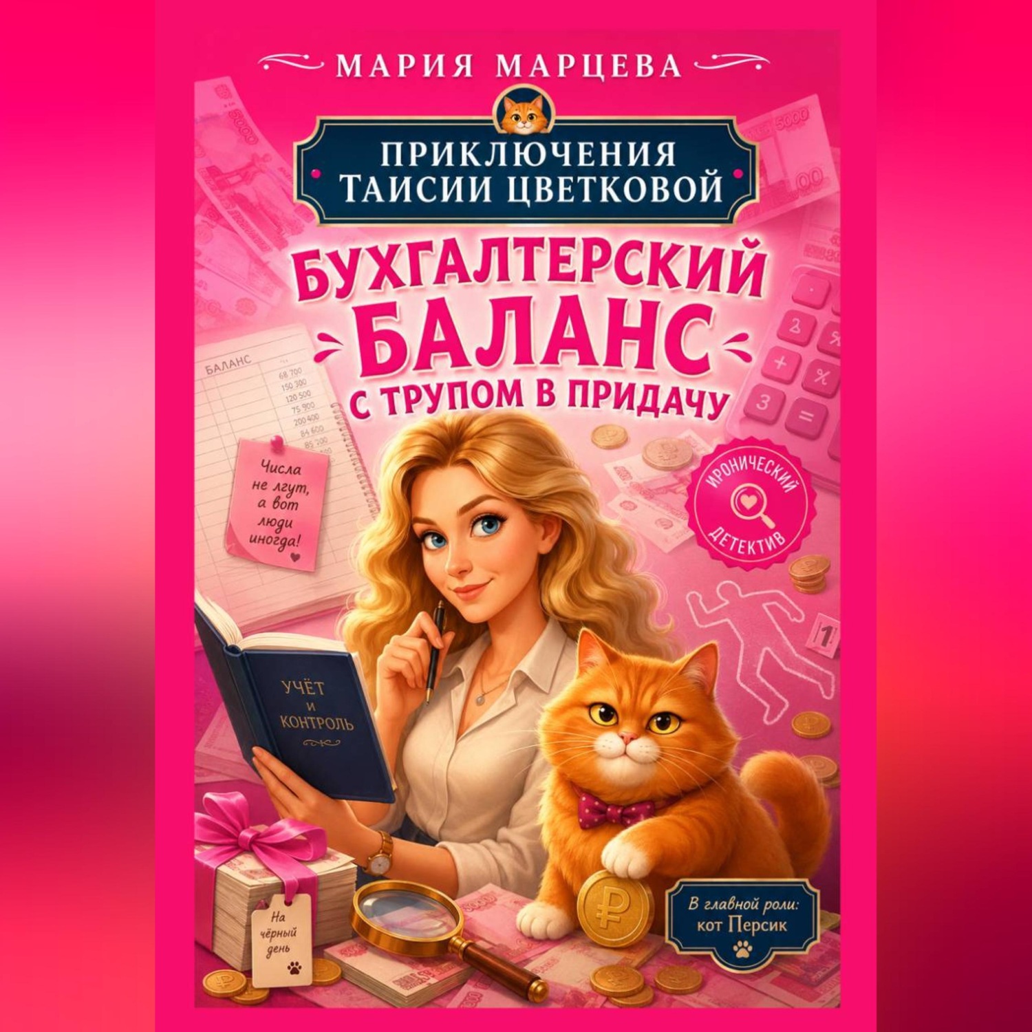 Обложка книги «Приключения Таисии Цветковой. Бухгалтерский баланс с трупом в придачу»