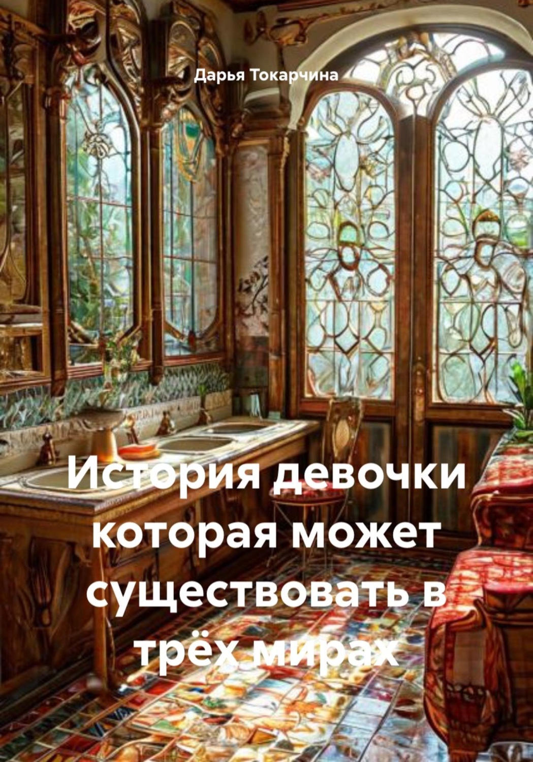 Обложка книги «История девочки которая может существовать в трёх мирах»
