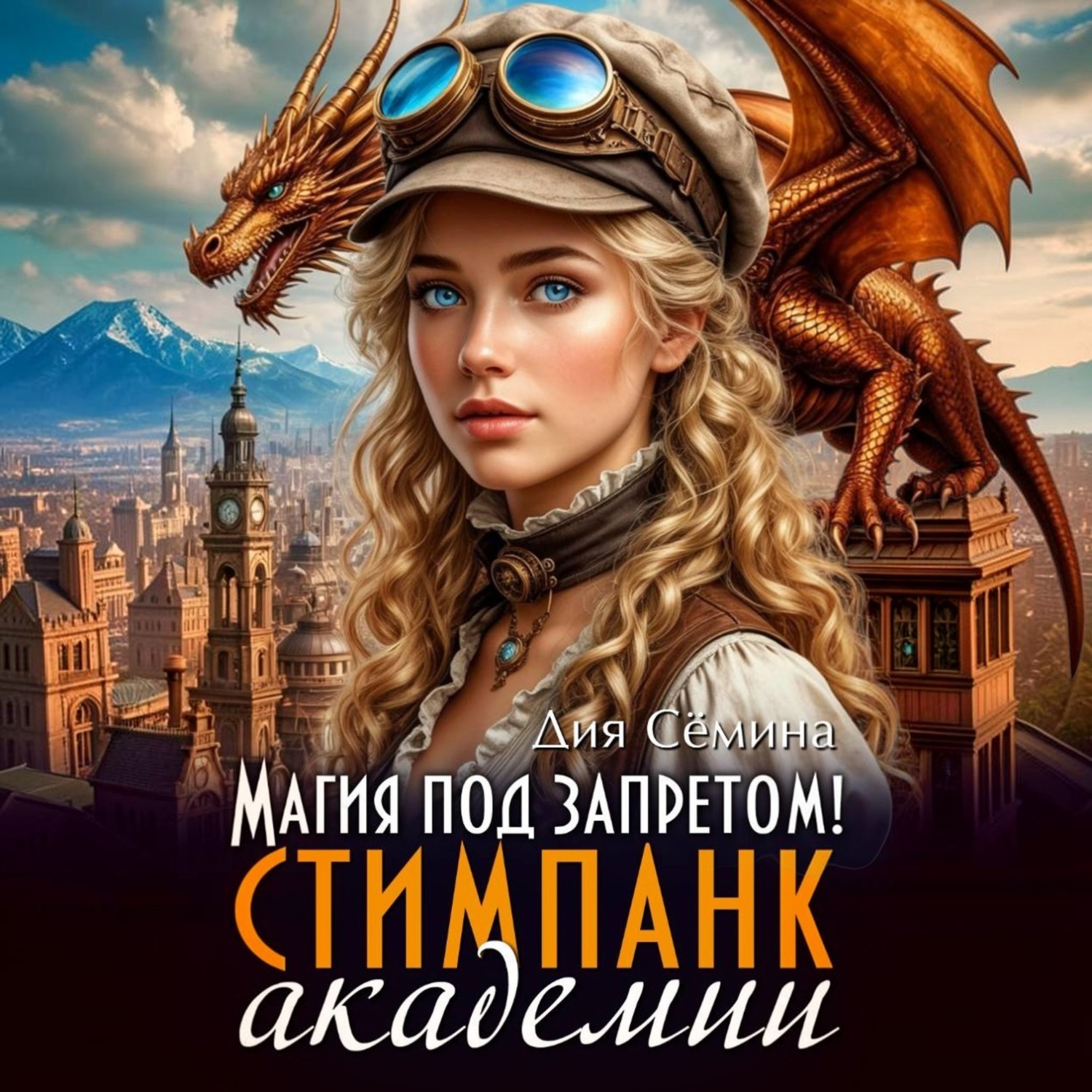 Обложка книги «Магия под запретом в Академии стимпанк»