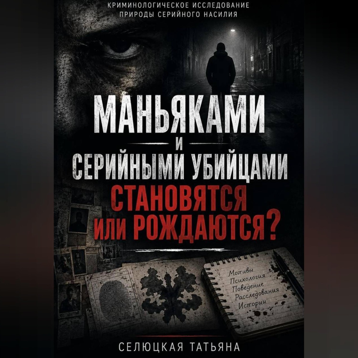 Обложка книги «Маньяками и серийными убийцами становятся или рождаются?»