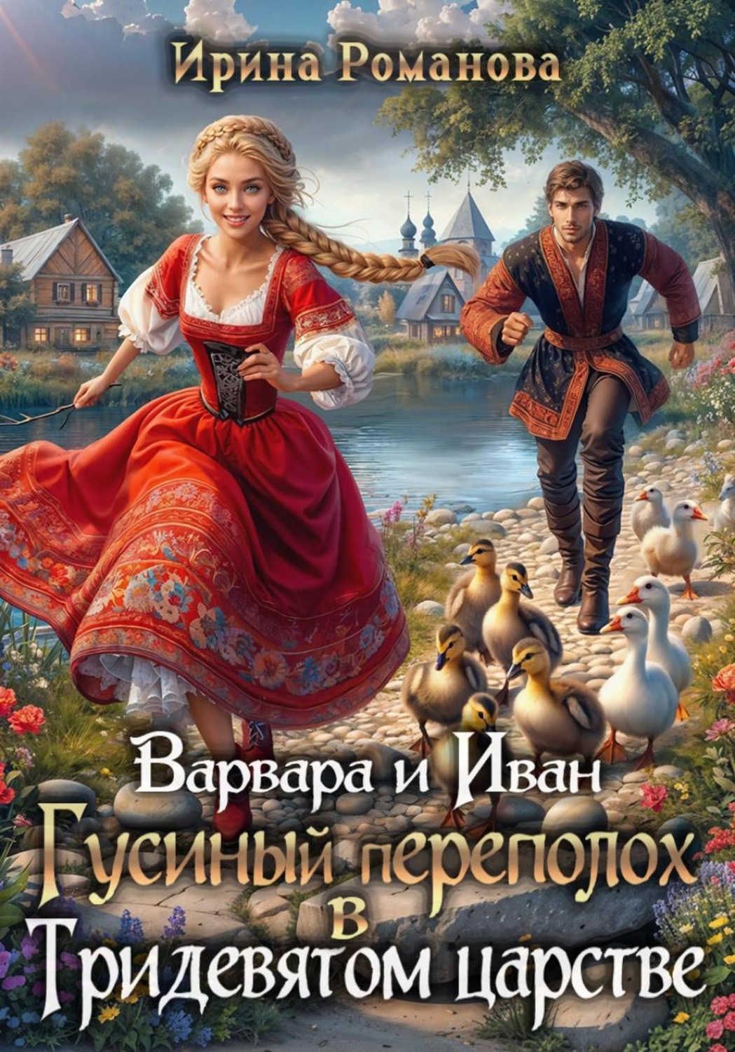 Обложка книги «Варвара и Иван. Гусиный переполох в Тридевятом царстве»