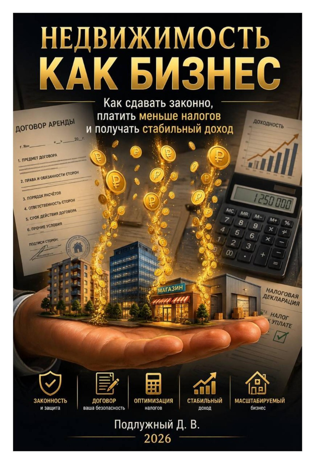 Обложка книги «Недвижимость как бизнес. Как сдавать законно, платить меньше налогов и получать стабильный доход»